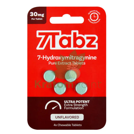 7Tabz Ultra Potent 30mg Hydroxy Unflavored Tablets 4 count Hydroxy