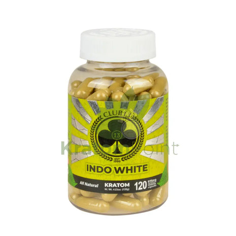 Club 13 Kratom White Indo Capsules 120 Count