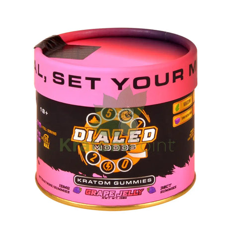 Dialed Moods Grape Jelly Kratom Gummies 15mg 30 count