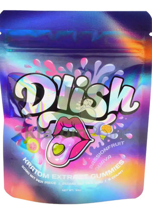 D’lish Kratom Extract Gummies 250mg MIT Passionfruit Guava 5 count