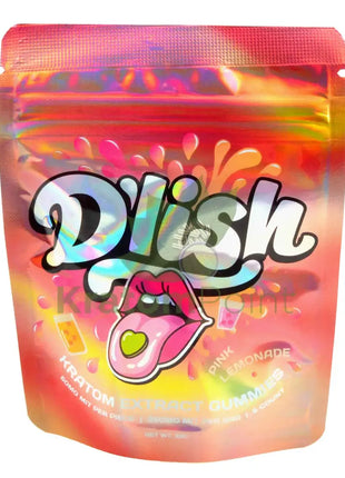 D’lish Kratom Extract Gummies 250mg MIT Pink Lemonade 5 count