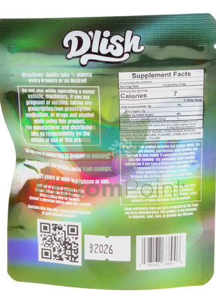 D’lish Kratom Extract Gummies 250mg MIT Sour Green Apple 5 count