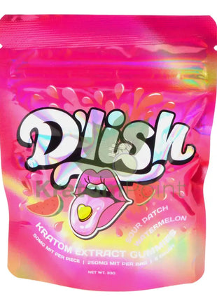 D’lish Kratom Extract Gummies 250mg MIT Sour Patch Watermelon 5 count