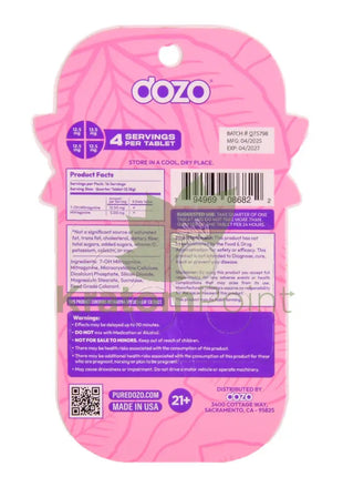 Dozo Perks 7-OH MAXIMUM STRENGTH Mellow Blend Pink Lemonade Tablets 4ct Hydroxy