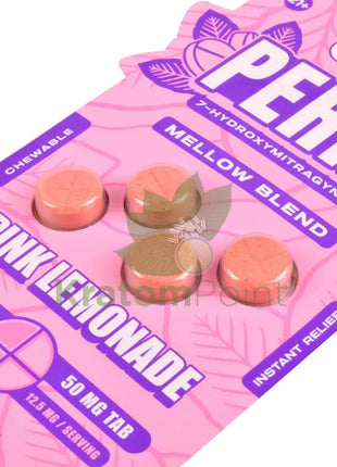 Dozo Perks 7-OH MAXIMUM STRENGTH Mellow Blend Pink Lemonade Tablets 4ct Hydroxy