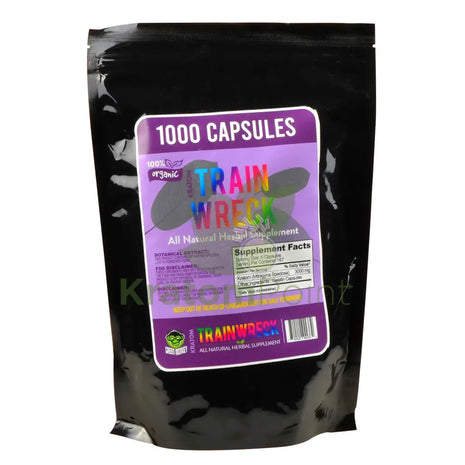 Green Monkey Kratom Trainwreck 1000 Count Capsules