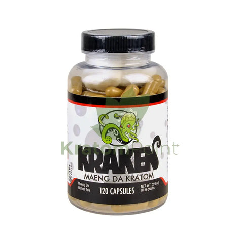 Kraken Kratom Maeng Da Kratom, 120 capsules