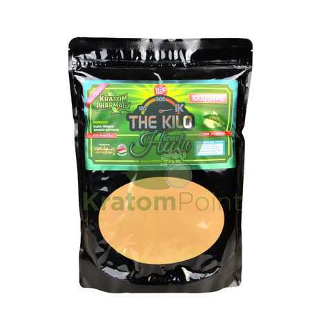 Kratom Pharmacy Powder Green Hulu 1kg bag
