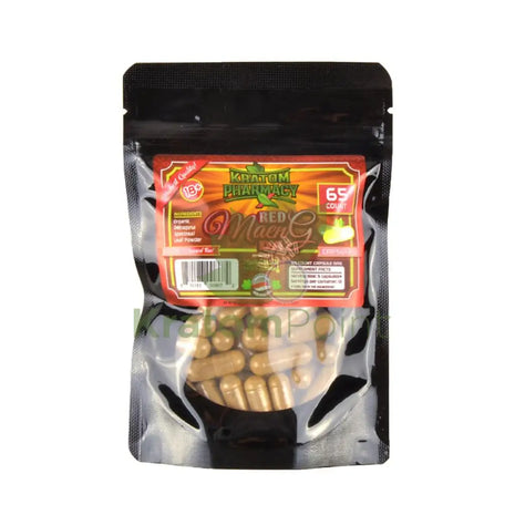 Kratom Pharmacy Red Maeng Da Capsules 65ct