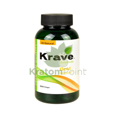 Krave Kratom Gold Capsules, 300 count
