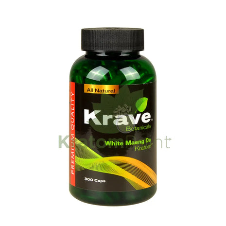 Krave Kratom White Maeng Da Capsules, 300 count