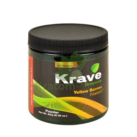 Krave Kratom Yellow Borneo powder, 60 grams