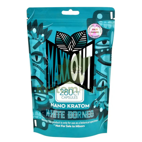Pain Out (Maxx Out) Kratom Capsules 280Ct White Borneo Pain Out