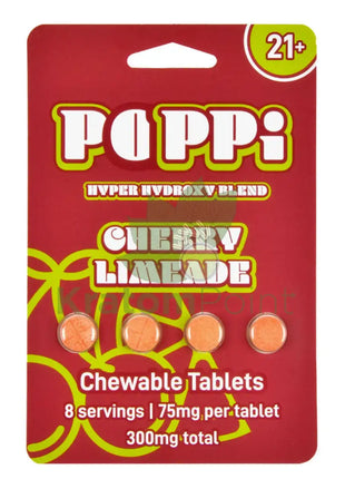POPPi Hyper Hydroxy Blend 75mg Cherry Limeade Tablets 4 count Hydroxy
