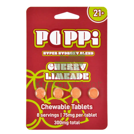 POPPi Hyper Hydroxy Blend 75mg Cherry Limeade Tablets 4 count Hydroxy