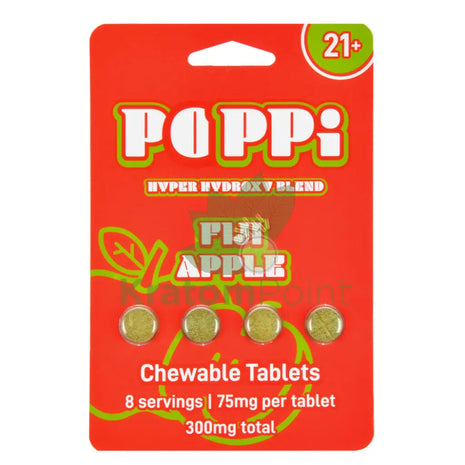 POPPi Hyper Hydroxy Blend 75mg Fiji Apple Tablets 4 count Hydroxy