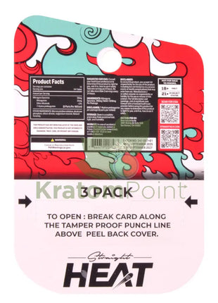 Straight Heat Baja Blast Kratom Extract 200mg Tablets 3ct