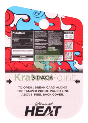 Straight Heat Bomb Pop Kratom Extract 200mg Tablets 3ct