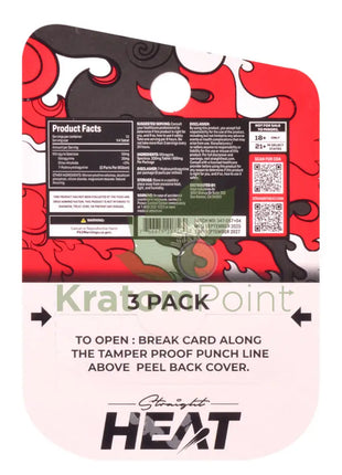 Straight Heat Natural Kratom Extract 200mg Tablets 3ct