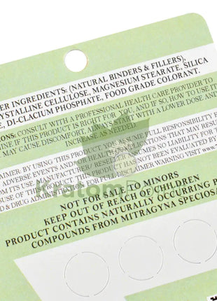 7 Bliss Hydroxymitragynine Kratom Tablets Green Extract 3 Count