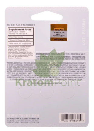7 OHMZ 28mg Sustained Formula Kratom Tablets 3 Count Hydroxy