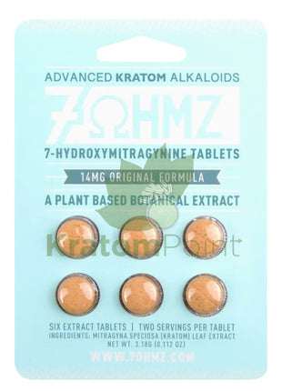 7 OHMZ Kratom 6 Tablets Hydroxy
