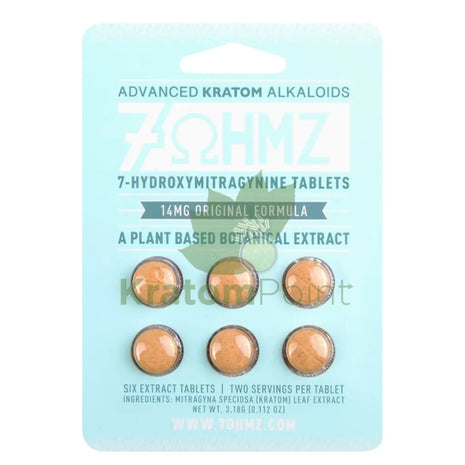 7 OHMZ Kratom 6 Tablets Hydroxy
