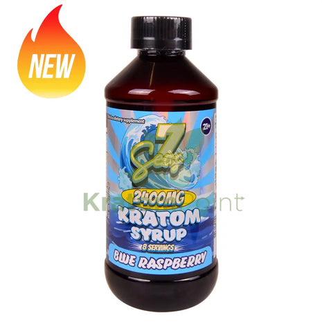 7 Seas 2400mg Blue Raspberry Kratom Syrup 1 bottle
