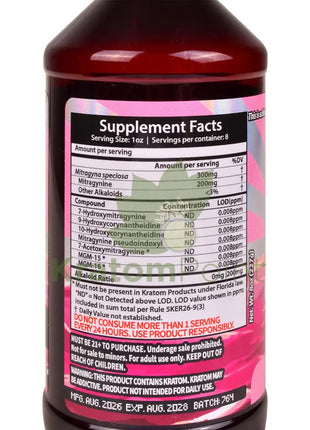 7 Seas 2400mg Strawberry Kratom Syrup 1 bottle