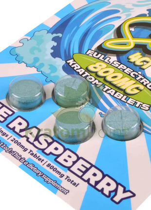 7 Seas Blue Raspberry Full Spectrum Kratom Tablets 800mg 4ct kratom extract
