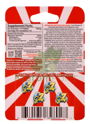 7 Seas Cherry Full Spectrum Kratom Tablets 800mg 4ct kratom extract