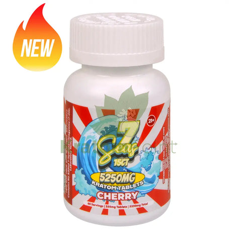 7 Seas Cherry Kratom Tablets 5250mg 15ct - kratom extract