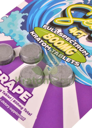 7 Seas Grape Full Spectrum Kratom Tablets 800mg 4ct kratom extract