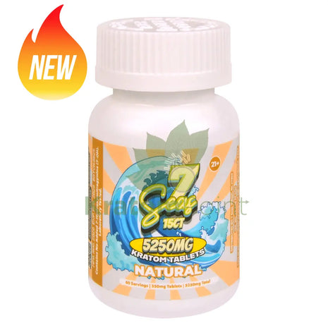 7 Seas Natural Kratom Tablets 5250mg 15ct - kratom extract