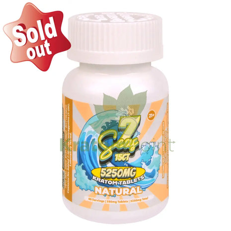 7 Seas Natural Kratom Tablets 5250mg 15ct - kratom extract