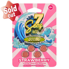 7 Seas Strawberry Full Spectrum Kratom Tablets 800mg 4ct kratom extract