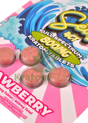 7 Seas Strawberry Full Spectrum Kratom Tablets 800mg 4ct kratom extract