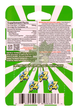 7 Seas Watermelon Full Spectrum Kratom Tablets 800mg 4ct kratom extract
