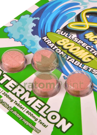 7 Seas Watermelon Full Spectrum Kratom Tablets 800mg 4ct kratom extract