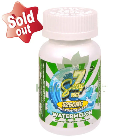 7 Seas Watermelon Kratom Tablets 5250mg 15ct - kratom extract