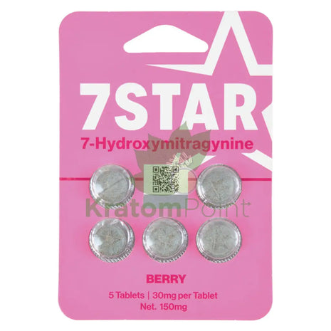 7 Star Berry Hydroxy Kratom 5 Tablets Hydroxy