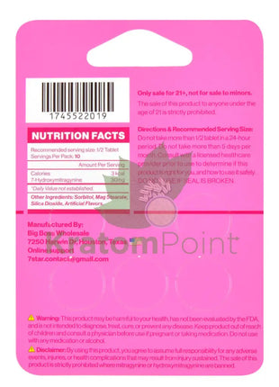 7 Star Berry Hydroxy Kratom 5 Tablets Hydroxy