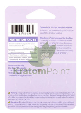 7 Star Hydroxy Kratom 5 Tablets Hydroxy