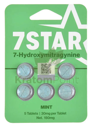 7 Star Mint Hydroxy Kratom 5 Tablets Hydroxy