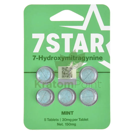 7 Star Mint Hydroxy Kratom 5 Tablets Hydroxy