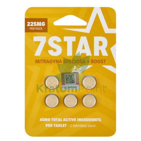 7 Star Mitragyna Speciosa + Boost 225mg Tablets 5ct