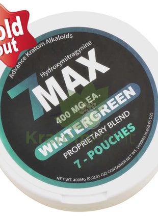 7Max Hydroxymitragynine Wintergreen Can 1 Ct