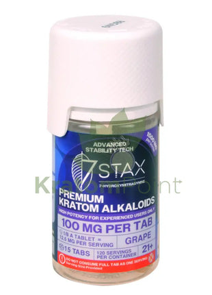 7Stax 7-OH Grape High Potency Premium Kratom Alkaloid 100mg tablets 15 count Hydroxy