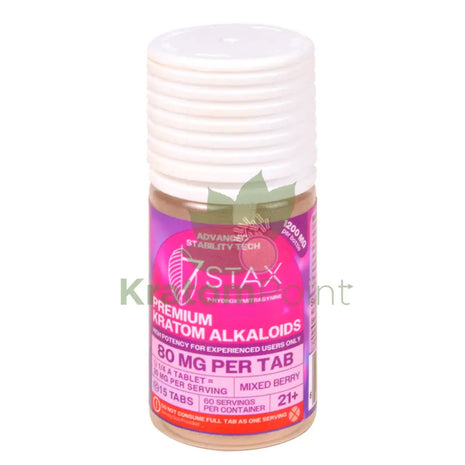 7Stax 7-OH Mixed Berry High Potency Premium Kratom Alkaloid 80mg tablets 15 count Hydroxy
