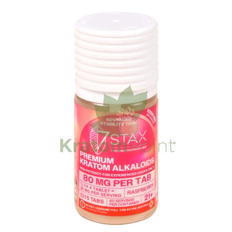 7Stax 7-OH Raspberry High Potency Premium Kratom Alkaloid 80mg tablets 15 count Hydroxy